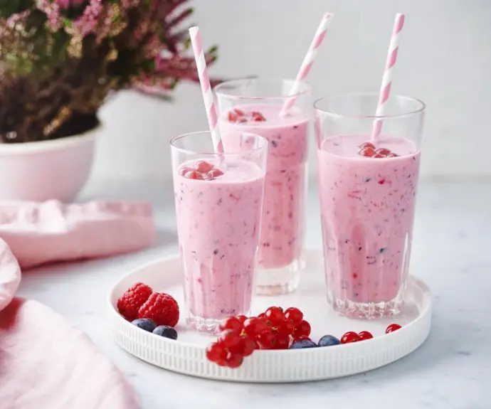 Rode vruchten smoothie