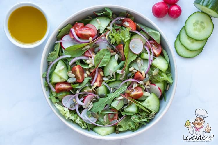 Frisse groene salade 