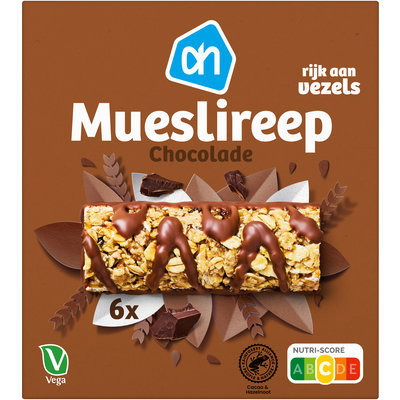 Mueslireep met chocolade